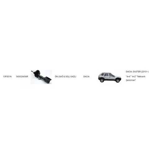 https://www.ankaraotocikmaparca.com.tr, Ankara Ostim TECHNOSHOCK DACIA TECHNOSHOCK-13F001N 543026656R